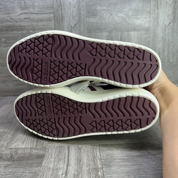 Adidas VL Court Bold Women's size 11 Burgundy Skateboarding Shoes - Picture 7 of 8